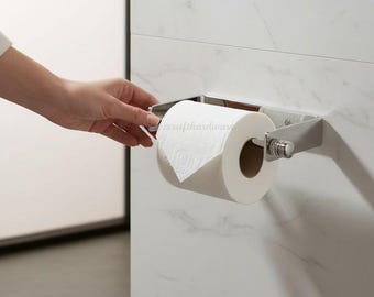 Wall Mounted Solid Brass Toilet Paper Roll Holder Modern Bathroom Hardware