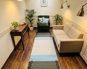 Tappetino yoga in cotone biologico intrecciato a mano - Tappetino yoga da viaggio antiscivolo, tappeto da meditazione ecologico, tappetino yoga leggero fatto a mano