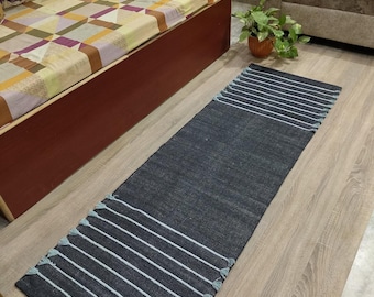 Organic Cotton Yoga Mat – Eco-Friendly Non-Slip Exercise Rug, Sustainable Fitness Mat, Natural Cotton Pilates Mat, Handmade Yoga Mat”