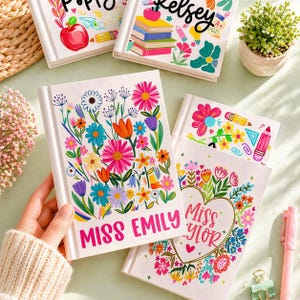 Personalized Florals Teacher Clipboard, School Supplies, Back To School Teacher Gift image 18