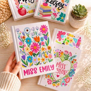 Personalized Florals Teacher Clipboard, School Supplies, Back To School Teacher Gift image 16