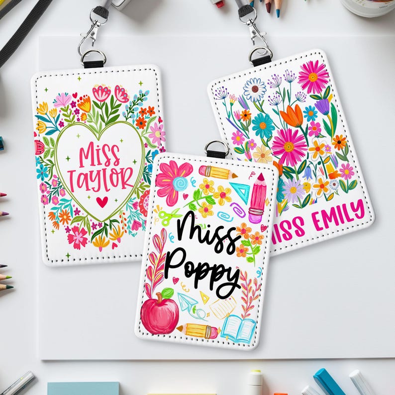 Personalized Florals Teacher Clipboard, School Supplies, Back To School Teacher Gift image 20