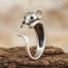 Cute Mouse Open Ring – Adjustable Animal Ring for Women Girls, Antique ...