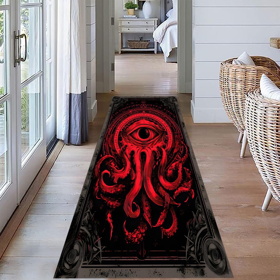 Cthulhu Eye Runner Rug: Gothic Eldritch Horror Decor - Etsy