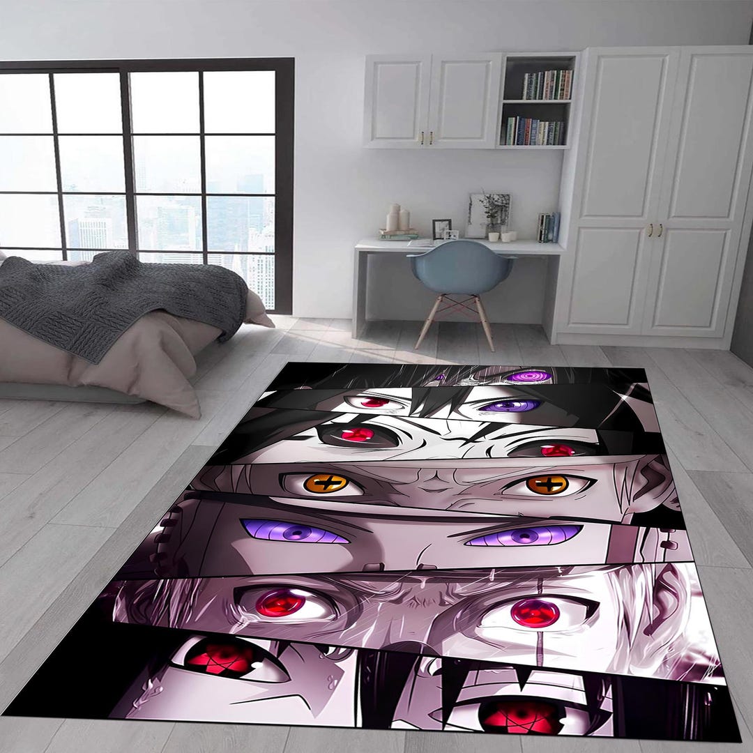 Anime Eye Pattern Carpet ,anime, Anime Rug, Manga Rug, Kids Room Rugs ...