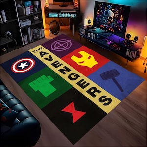 Superheroes rug,Spiderman rug,Ironman rug,Hulk rug,Superhero Rug,superhero comic rug,superhero rug,kids room rug,avengers rug,spider man rug
