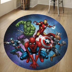 Superheroes rug,Spiderman rug,Ironman rug,Hulk rug,thor rug,superhero comic rug,superhero rug, kids room rug,super hero