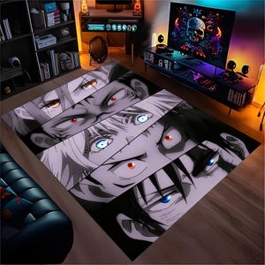 Anime Eye Pattern Carpet ,Anime, Anime Rug, Manga Rug, Kids Room Rugs, Modern Rug, Custom Rug, Popular Rug, Fantastic Rug,anime carpet