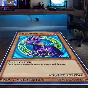 Alfombra de cartas de juego, alfombra de mago morado, alfombra de hechicero mágico, alfombra de juegos de fantasía, alfombra de mago místico, decoración de habitación de gamer, alfombra de círculo arcano, alfombra para habitación de adolescentes