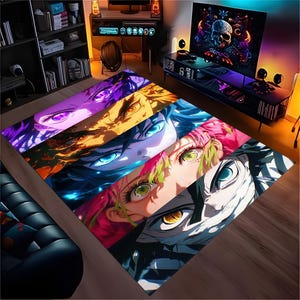 Anime Eye Pattern Carpet ,Anime, Anime Rug, Manga Rug, Kids Room Rugs, Modern Rug, Custom Rug, Popular Rug, Fantastic Rug,anime carpet