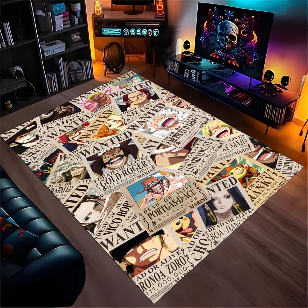 Collage Rug Custom Anime Collage Rug: Vibrant Velvet, Non-slip Base - Etsy
