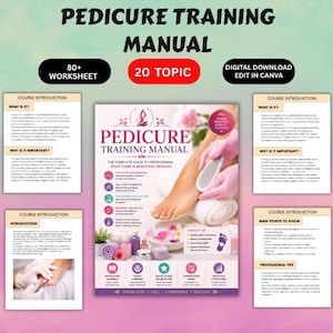 Pedicure Training Manual | Professional Foot Care & Nail Treatment Guide Digital Download