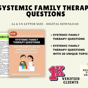 Systemic Family Therapy Questions | 500 Prompts on Attachment, Boundaries & Family Dynamics