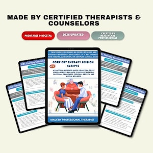 CBT Therapy Session Scripts | Therapy Tools (PDF)