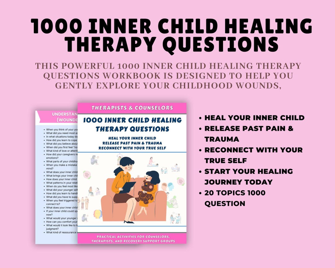 1000 Inner Child Healing Therapy Questions Workbook | Shadow Work ...