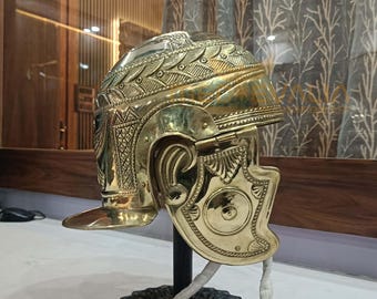 Roman Brass Cavalry Helmet | LARP, Cosplay & Reenactment