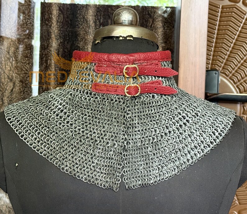 Medieval Chainmail Choker | 6mm Handmade Maille Collar Necklace ...