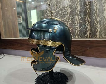 Roman Gallic Armor Helmet | Historical Replica with Stand