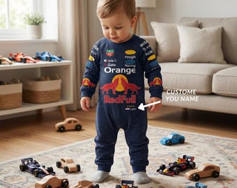 F1 Baby Custome Bodysuit - 2026 Racing Season Style - Newborn & Infant One-Piece
