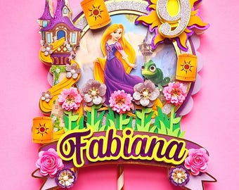 Topper Rapunzel Tangled (Tangled) DIGITAL FILE Cake Topper
