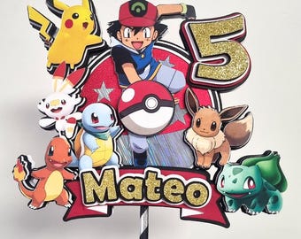 Pokémon DIGITAL FILE Cake Topper
