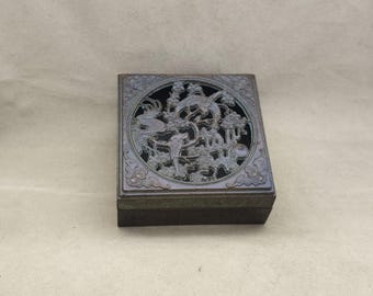 Antique Bronze Castle Incense Burner – Medieval Tower, Backflow Cone Holder, Home Decor