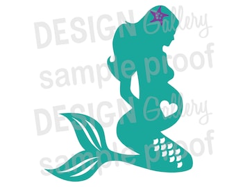 Free Pregnant Mermaid Svg SVG PNG EPS DXF File