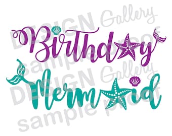 Free Free 252 Mermaid Family Birthday Svg SVG PNG EPS DXF File