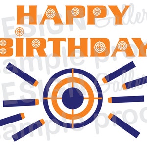 Joyeux anniversaire - JPG, png et SVG, fichier de coupe DXF, numérique imprimable, cible de tir - téléchargement immédiat
