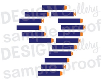 Number 9 - JPG, png & SVG, DXF cut file, Printable Digital, dart shooting target - Instant Download