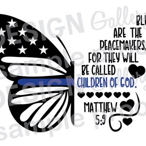 In Memory Thin Blue Line Svg - Etsy Canada