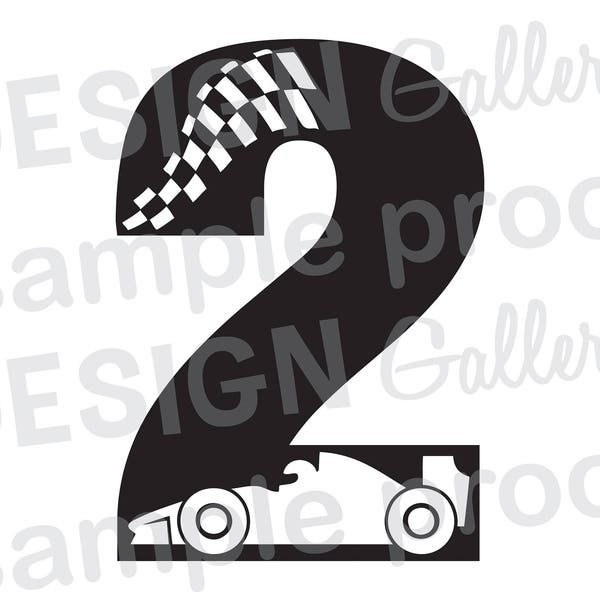2 - Race Car - JPG, png & SVG, DXF cut file, Printable Digital, flag driver - Instant Download