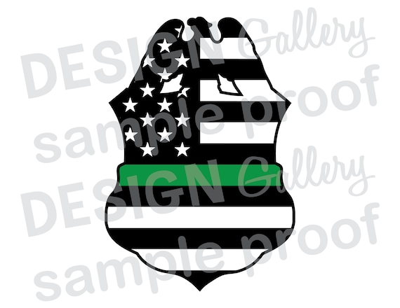 Download Border Patrol Badge American Flag Thin Green Line JPG png ...