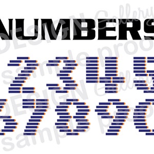 Zahlen - JPG, PNG & SVG, DXF Schnitt Datei, Printable Digital, Dart schießen Ziel - Instant Download