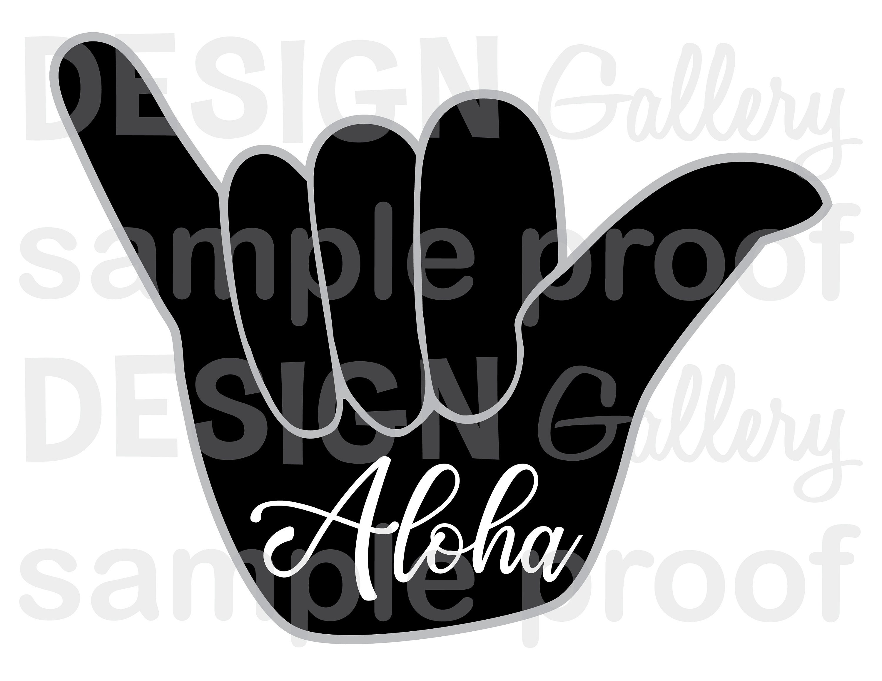 Hand Aloha Mahalo Shaka Hang Loose Jpg Png Svg Dxf Etsy 日本