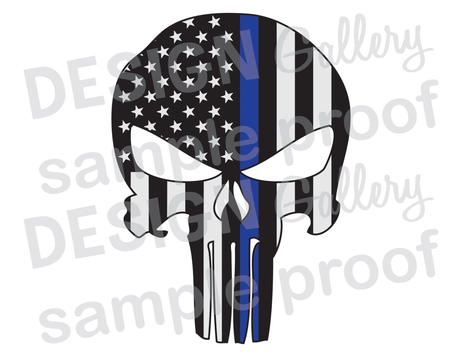 Download American Flag Punisher JPG image & SVG DXF cut Thin Blue ...