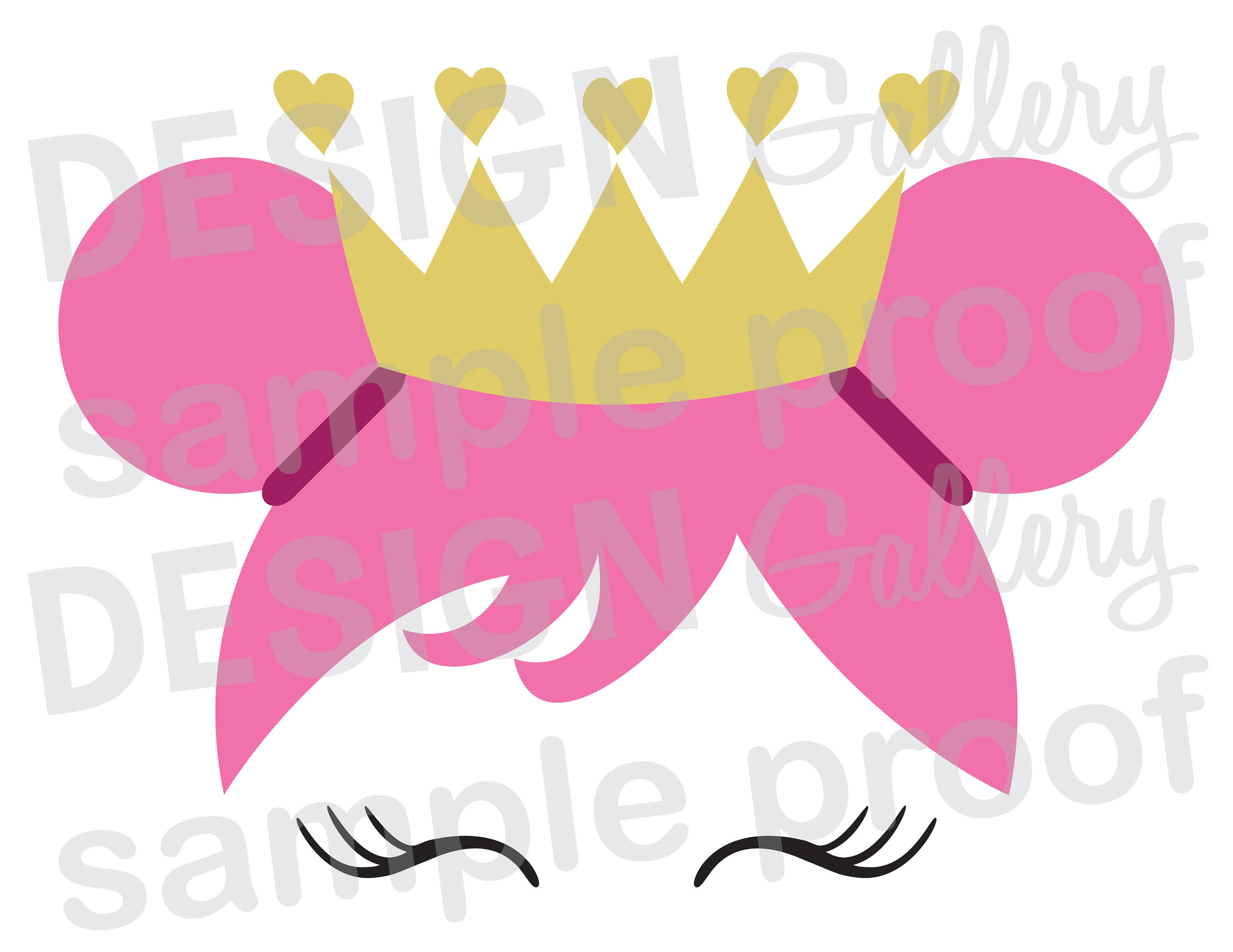 Princess Crown Hearts Girl image JPG png image & SVG DXF ...
