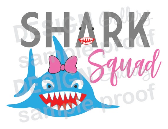 Download Shark Squad JPG png & SVG DXF cut file Printable Digital ...