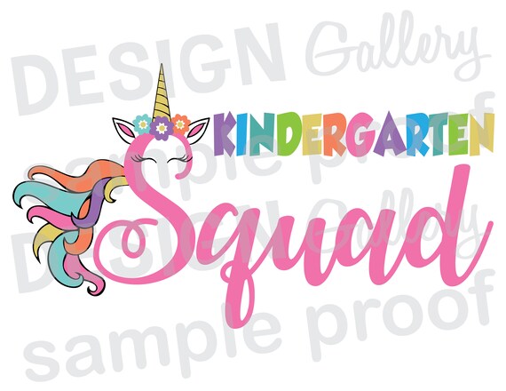 Download Kindergarten Squad Jpg Png Svg Dxf Cut File Printable Etsy