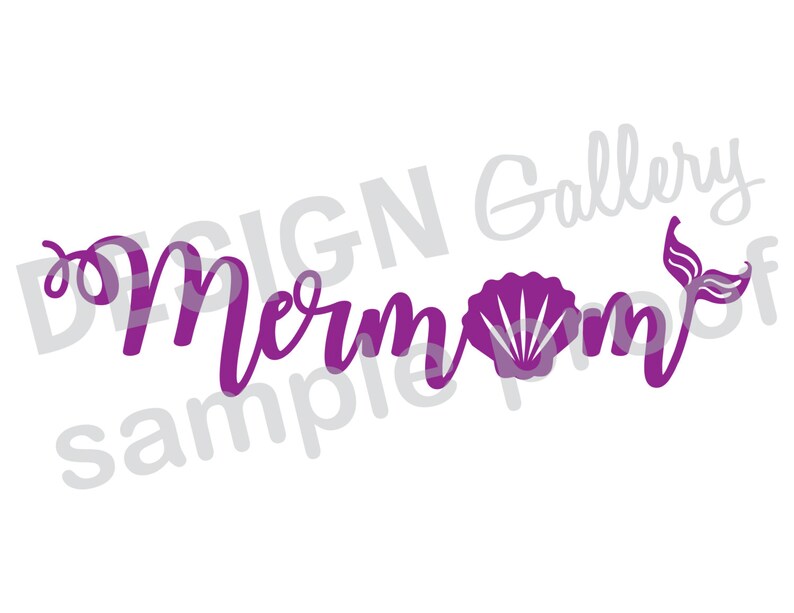 Download Mermom JPG png & SVG DXF cut file Printable Digital | Etsy