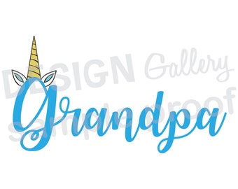 Download Dad Unicorn JPG png & SVG DXF cut file Printable Digital