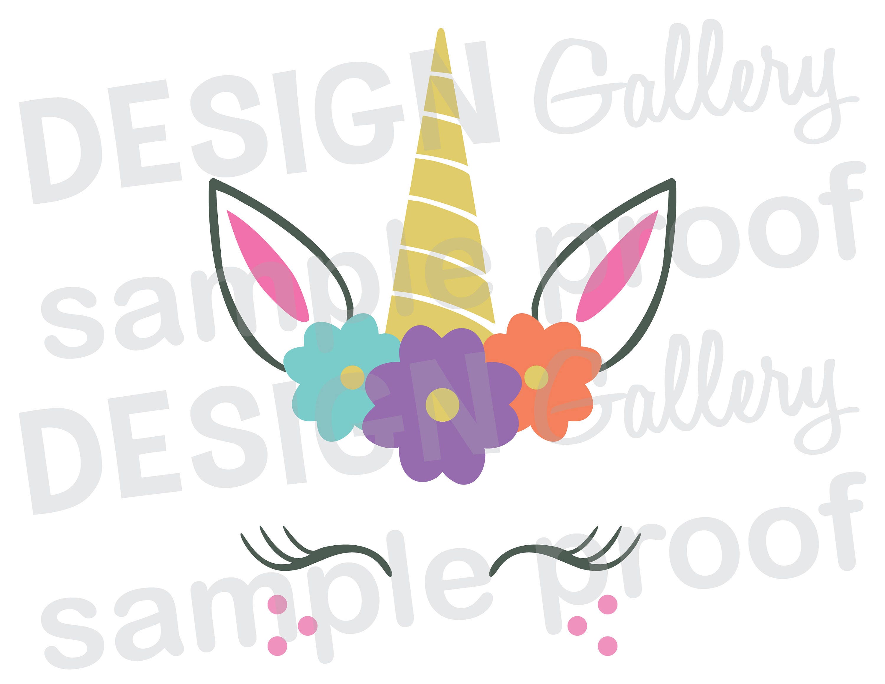 Download Unicorn Face JPG png & SVG DXF cut file Printable | Etsy