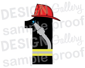 1 One - Firefighter - JPG, png & SVG, DXF cut file, Printable Digital, Fire man woman - Instant Download