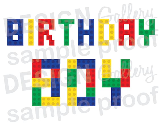 lego birthday boy