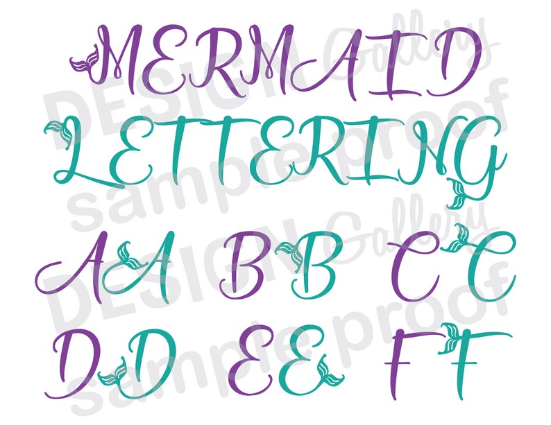 Free Free 217 Mermaid Letters Svg SVG PNG EPS DXF File