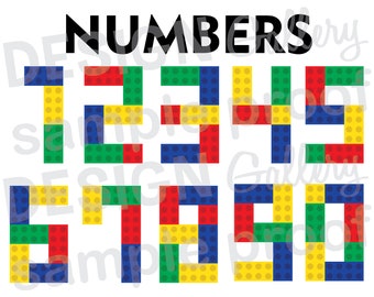 Numbers - JPG, png & SVG, DXF cut file, Printable Digital - Instant Download