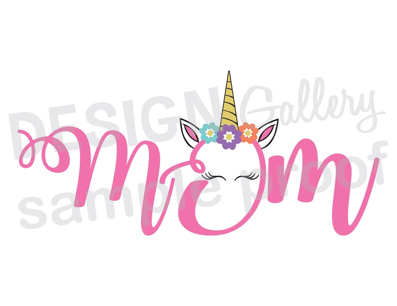 Download Mom Unicorn JPG png & SVG DXF cut file Printable Digital | Etsy