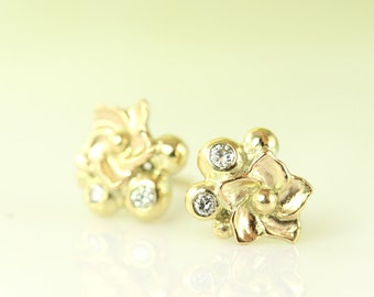 Garden gold studs