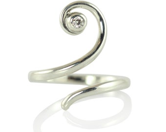 FAUN twining silver ring