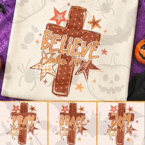 Gestreepte herfstbundel png, ontwerp Grace Joy Pray Believe, herfst Jezus png, ditsy bloemen herfst png, pompoenkruid png